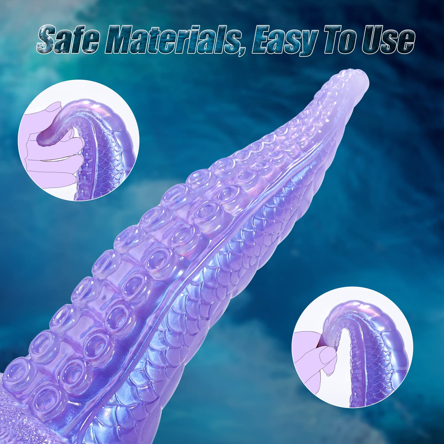 Realistic Tentacle Dildo for Women & Men - 9.2 Inch Monster Dragon Anal Toy with Strong Suction Cup for Hands-Free Play & Prostate Massage | Perfect for Fantasy Roleplay, BDSM, and Solo Pleasure