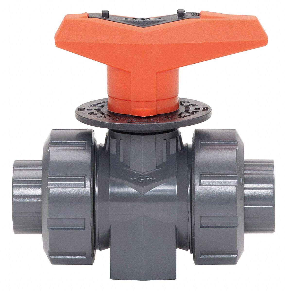 1/2 Inch PVC Metering Ball Valve - High Precision Flow Control for Water, Gas & Chemical Applications - Ideal for Plumbing, Irrigation & Industrial Systems