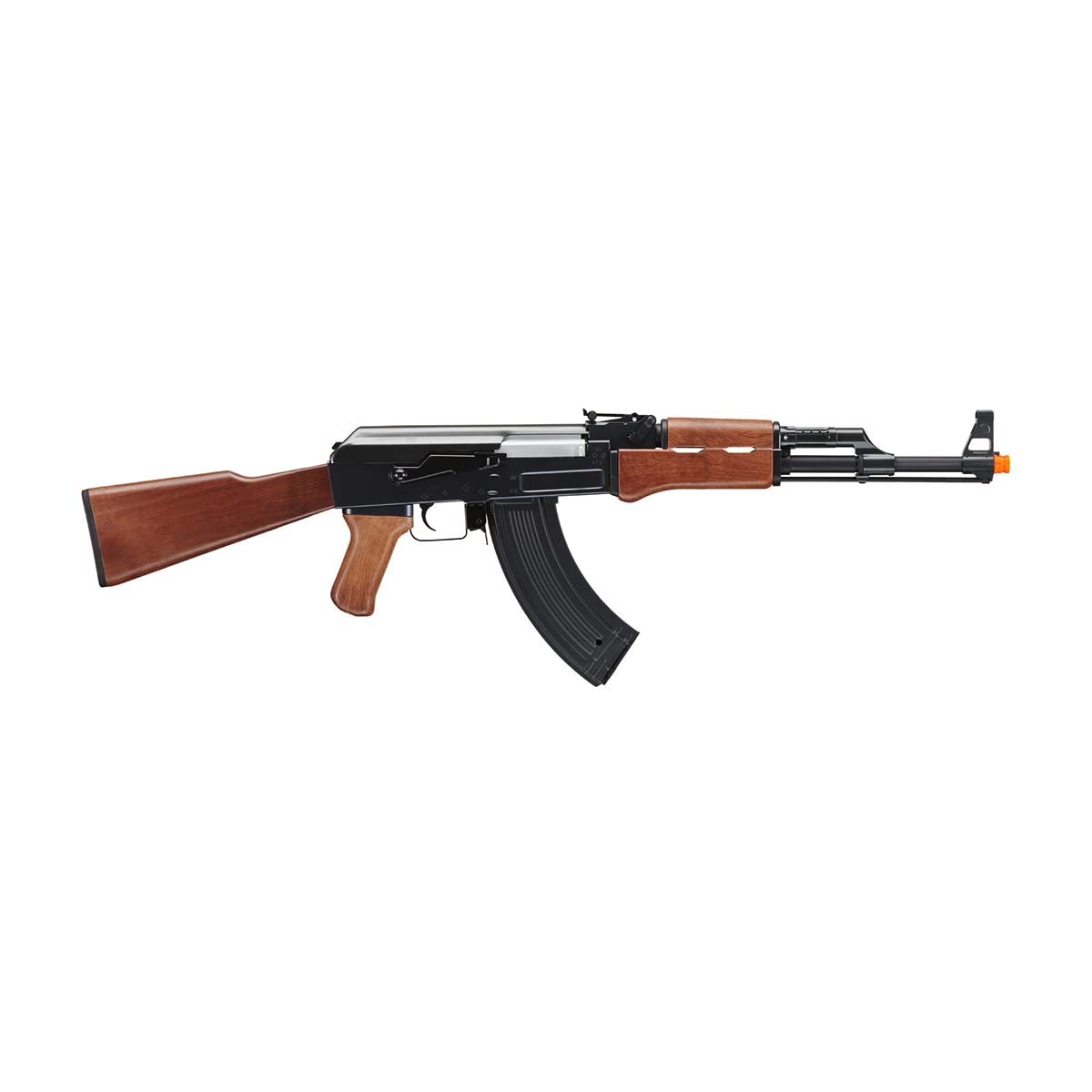 Lancer Tactical Gen 2 Full Metal AK-47 Airsoft AEG Rifle with Battery & Charger - 400 FPS High Power Electric Airsoft Gun - Wood Stock for Outdoor Airsoft Battles & Tactical Training (LT-728-G2)