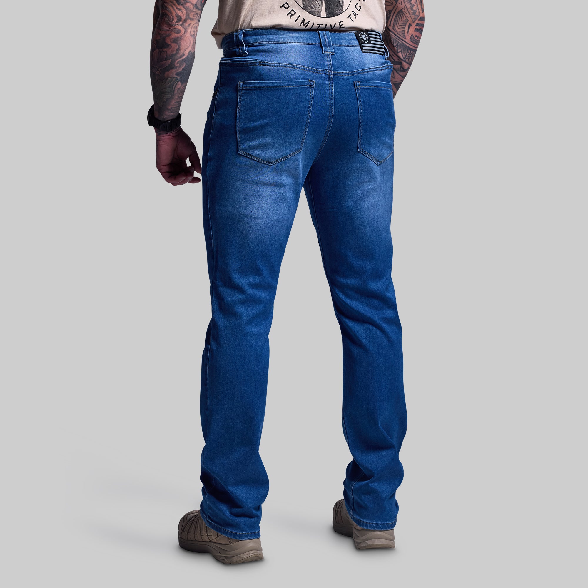FLEX Recon Boot Cut Jeans for Men - Dark Wash Denim Pants, Comfortable & Durable Work Jeans - Perfect for Casual Wear, Outdoor Activities and Work