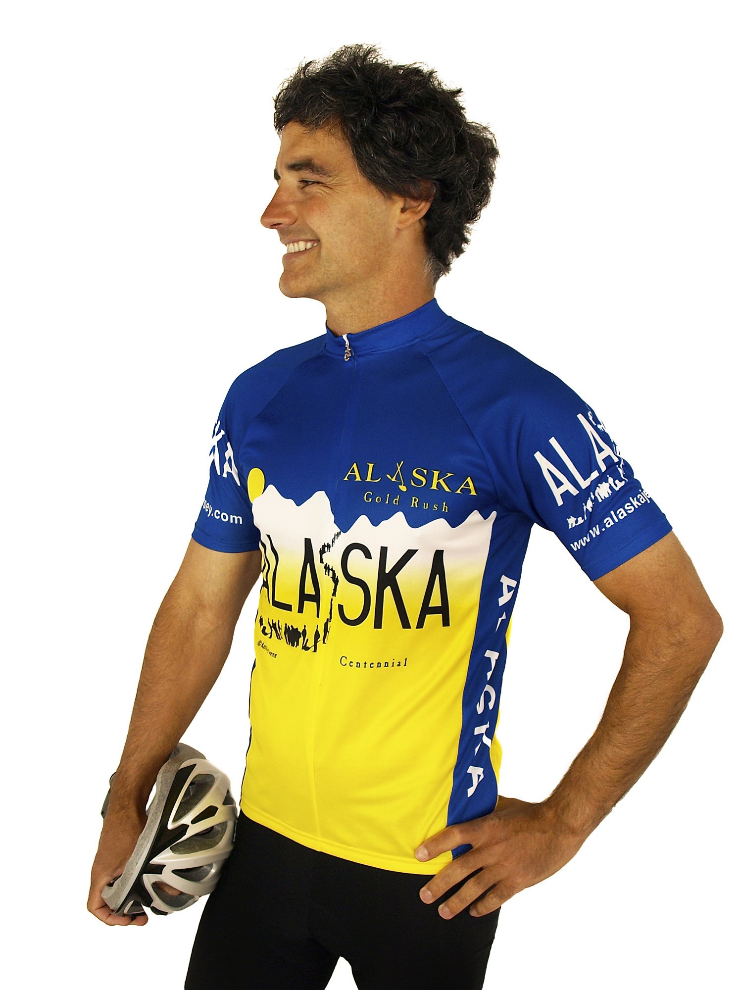 Free Spirit Wear Alaska Gold Rush Cycling Jersey - Breathable & Moisture-Wicking Bike Shirt for Men & Women - Perfect for Road Biking, Mountain Cycling & Outdoor Adventures