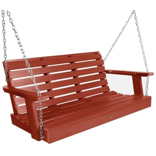 Weatherly Porch Swing - Heavy Duty Outdoor Hanging Chair with Stand - Perfect for Backyard, Garden, Patio Relaxation - USA Made