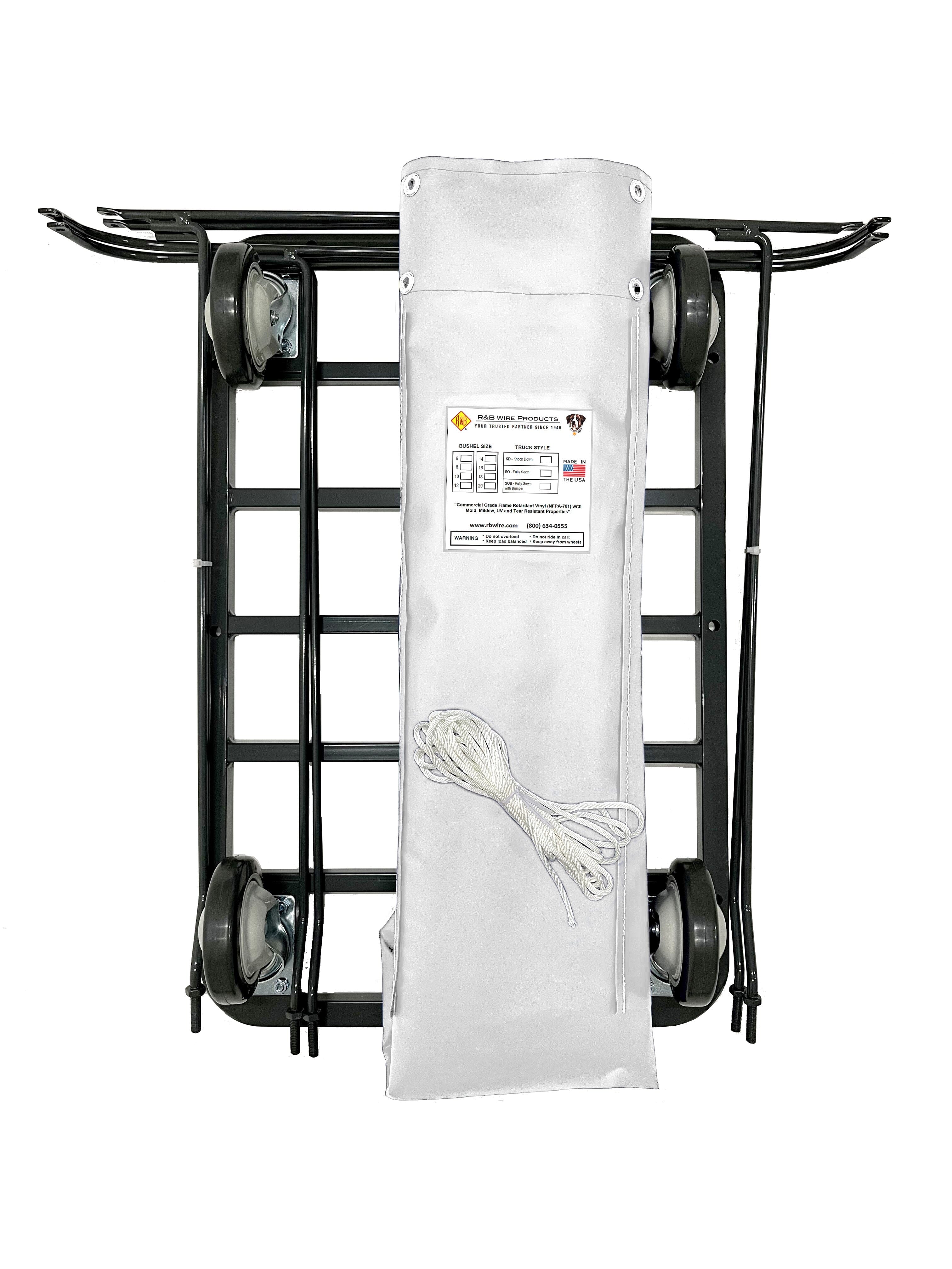 UPS/FEDEX Compatible 14 Bushel Basket Truck - Heavy Duty Utility Cart for Warehouse, Retail & Shipping Operations