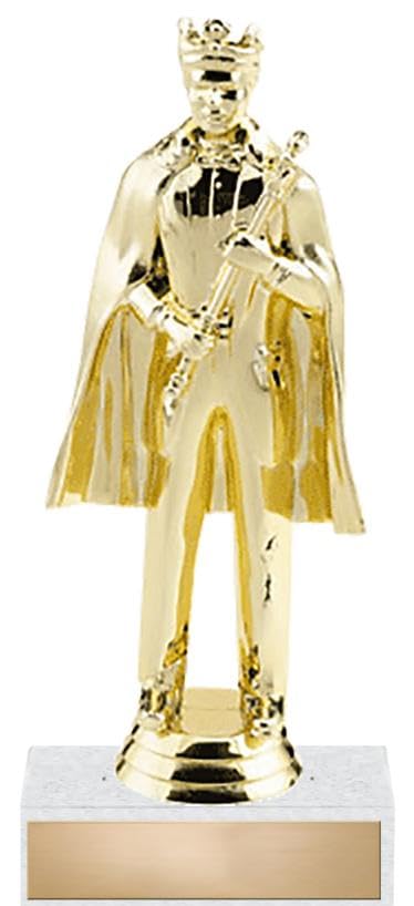 Beauty King Trophy - 6.25 Inch Custom Engraved Homecoming King Award for Prom, Graduation & Special Events - Prime Eligible
