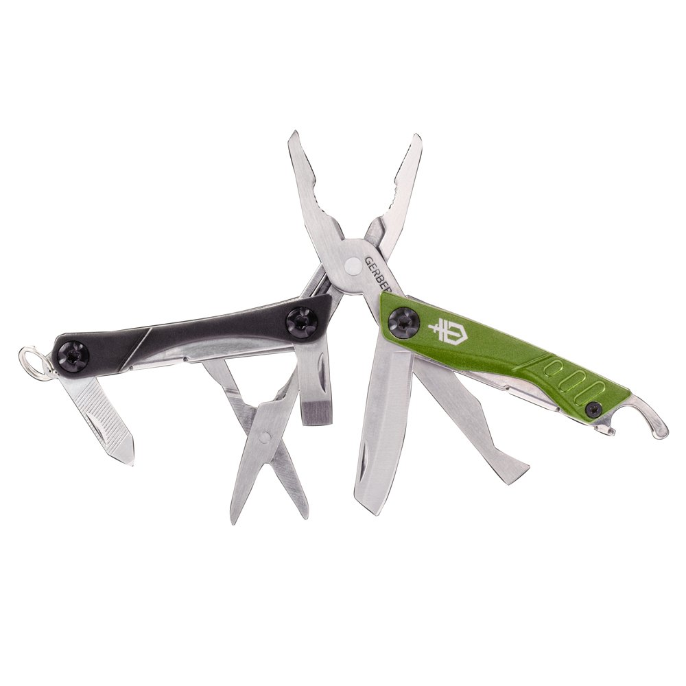 GERBER 31001132 DIME Micro Multi-Tool - Compact Pocket Knife with 10 Functions (Scissors, Pliers, Screwdrivers) | Perfect for Camping, Hiking, EDC & Everyday Carry Essentials
