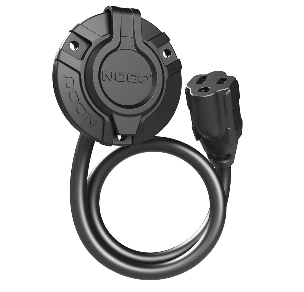 NOCO 15A AC Single Port Outlet - Waterproof & Durable Power Outlet for Marine, RV & Outdoor Use
