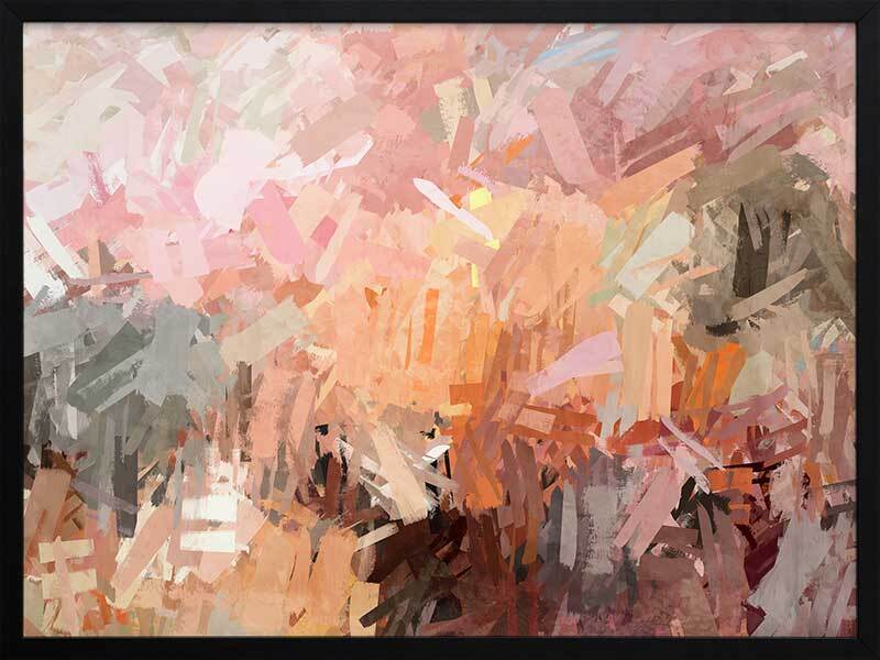 Pink Framed Art Print - Vibrant Wall Decor for Living Room, Bedroom & Office - Express Yourself with Stylish Home Art