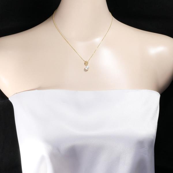 18K Yellow Gold Pearl Necklace for Women - Elegant Bridal Jewelry, Wedding Gift & Anniversary Present - Perfect for Formal Events, Date Nights and Special Occasions