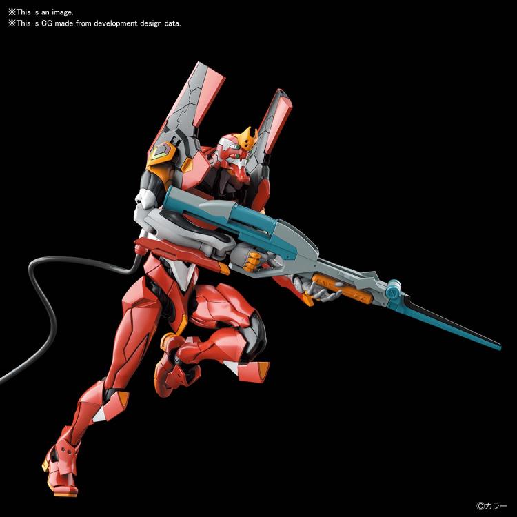 Bandai RG Neon Genesis Evangelion Eva Unit 02 Action Figure Model Kit - Perfect for Anime Collectors & Gundam Builders - Display, Gift, or DIY Project
