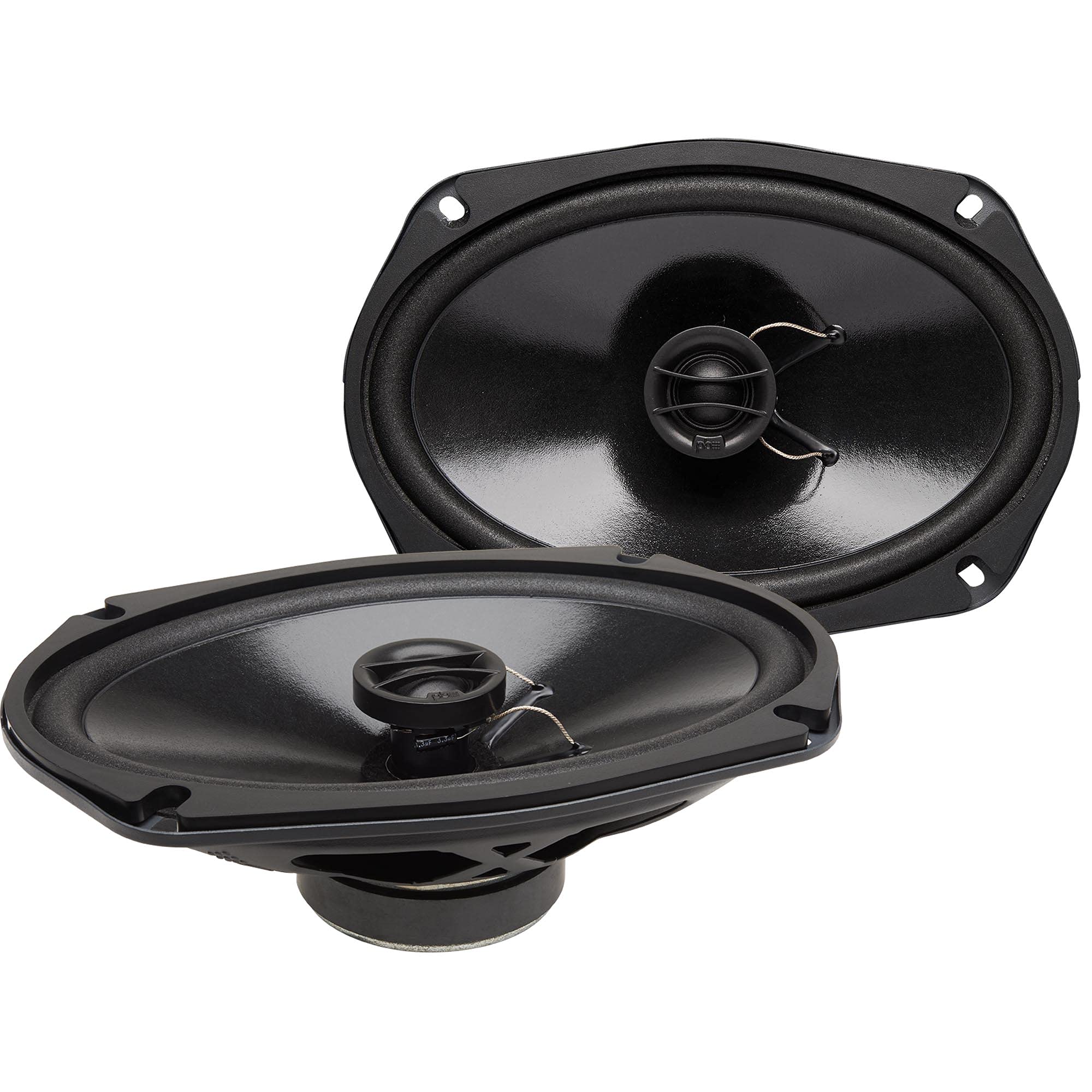 PowerBass S-6902T 6X9 Inch Shallow Mount Coaxial Car Speakers - 2 Pairs, OEM Replacement for Enhanced Audio - Perfect for Trucks, SUVs & Custom Car Stereo Upgrades