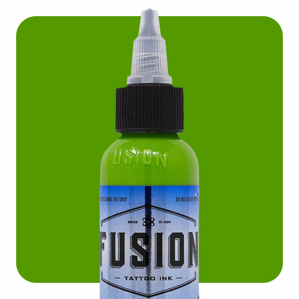 Premium 4-Pack Gradient Green & Yellow Fusion Tattoo Ink - 1oz Bottles for Professional Tattoo Artists & Body Art Enthusiasts - Perfect for Realistic Tattoos, Sleeves & Creative Designs