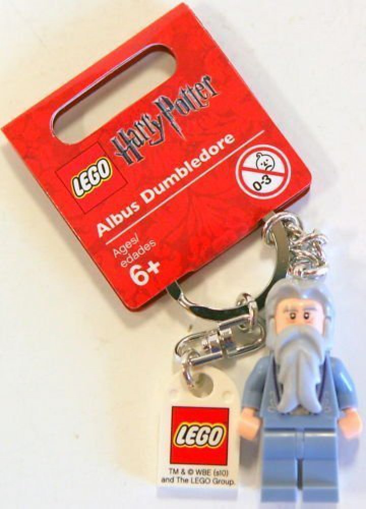 LEGO Harry Potter Albus Dumbledore Keychain - Collectible Wizarding World Gift for Fans - Perfect for Backpacks, Keys, and Harry Potter Merchandise Collections