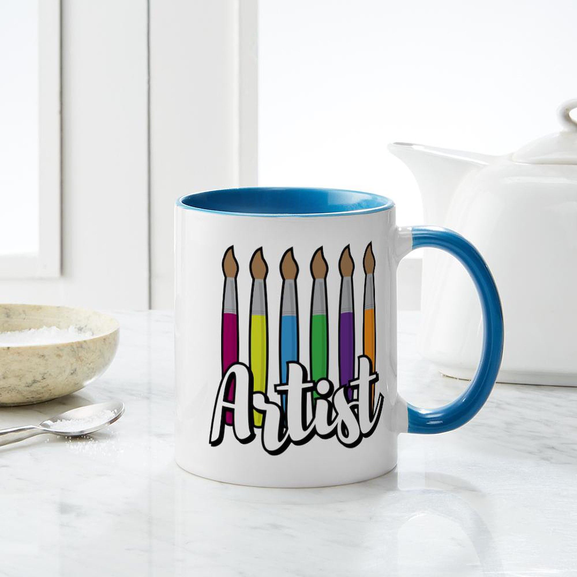 11 oz (325 ml) Ceramic Coffee Mug - Artist Design by CafePress | Perfect for Home, Office & Gifts