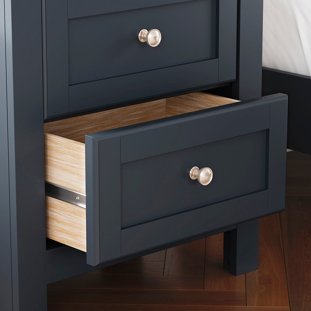 Landocken Nightstand - Modern Bedside Table with USB Ports & Storage Drawer, Perfect for Bedroom, Living Room, or Dorm