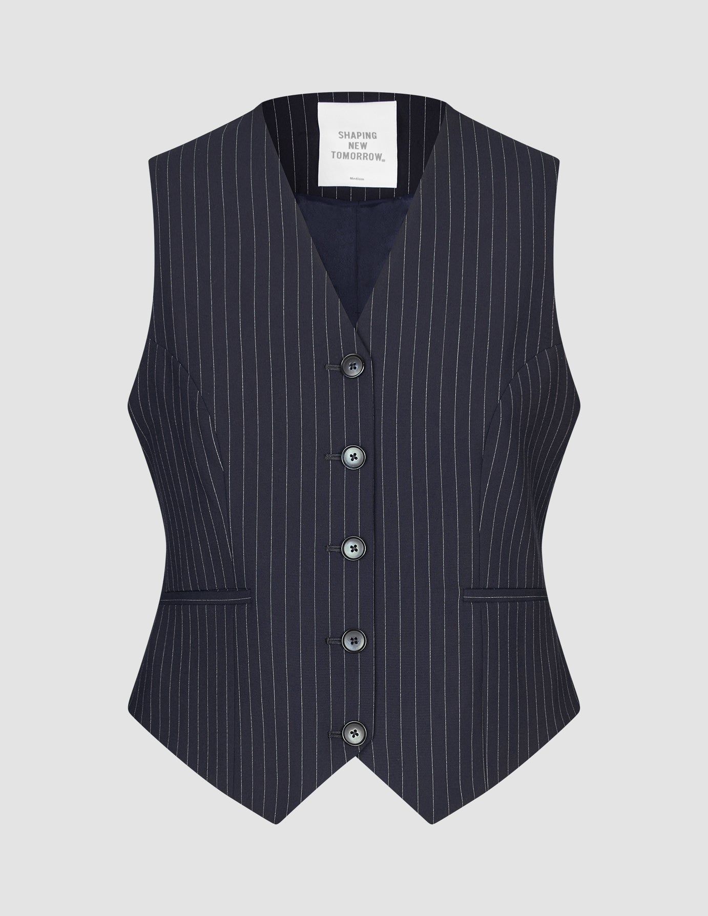 Essential Navy Pinstripe Vest for Men - Perfect for Business Casual, Office Wear & Formal Occasions