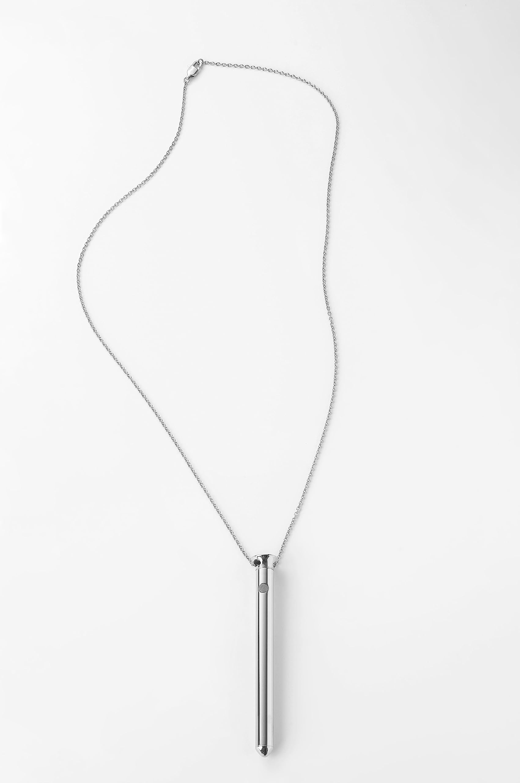 Crave Vesper Original Vibration Necklace - Luxury Wearable Vibrating Necklace for Women & Couples | Discreet Adult Toy & Fashion Accessory in Silver | Perfect for Date Nights, Romantic Gifts & Sensual Play