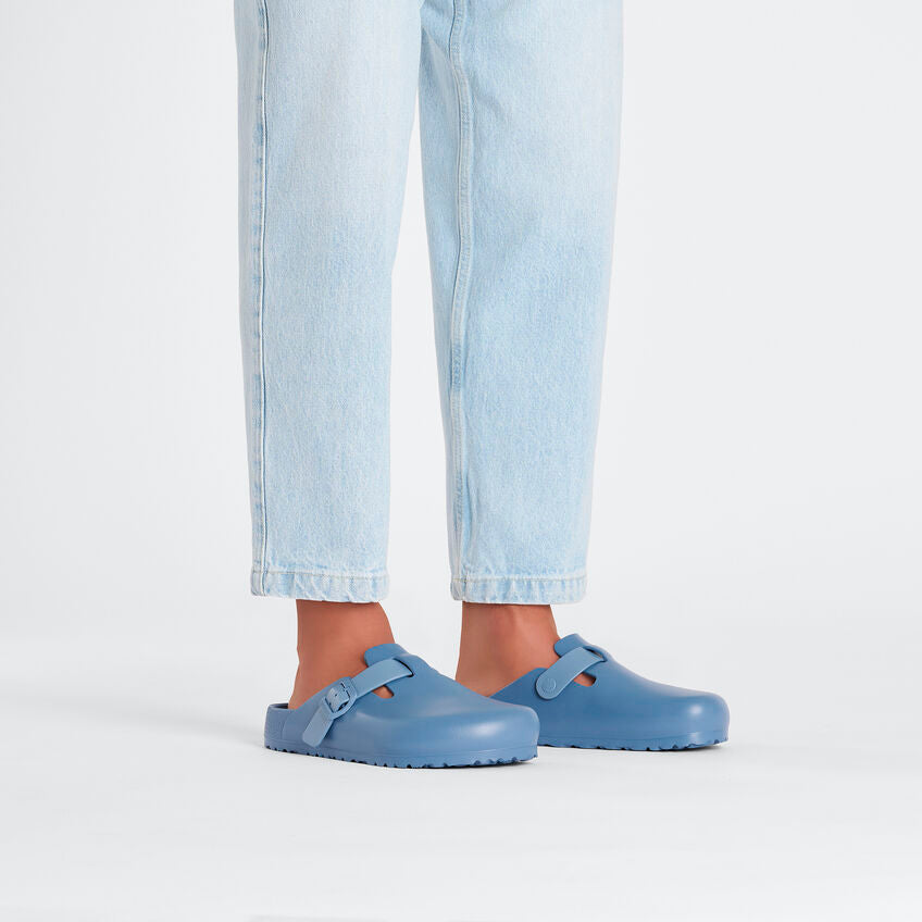 Birkenstock Boston Essentials EVA Clogs in Elemental Blue | Comfortable & Lightweight Unisex Slides for Men & Women | Perfect for Home, Garden, Beach & Casual Wear