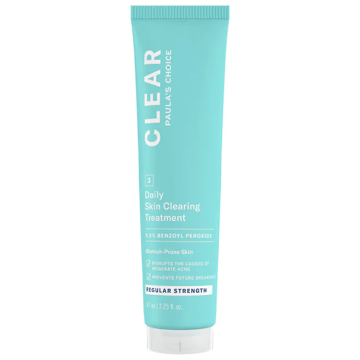 Paula's Choice CLEAR Daily Skin Clearing Treatment with 2.5% Benzoyl Peroxide - Anti-Acne Face Wash for Oily & Acne-Prone Skin - Gentle Daily Cleanser for Clear, Healthy Skin - Perfect for Morning & Night Skincare Routine