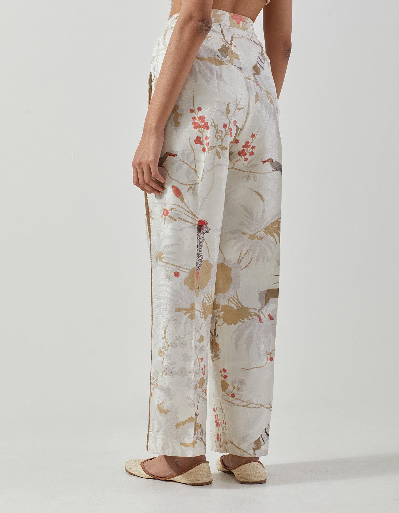 Luxury Silk Damask Pajama Set for Women - Ivory Sleepwear for Comfort & Elegance - Perfect for Lounging, Bridal Shower & Honeymoon Getaways