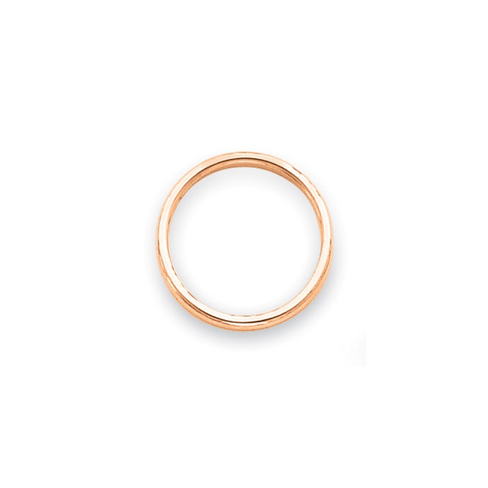14K Solid Rose Gold 2mm Plain Classic Wedding Band Ring for Women & Men - Perfect for Engagement, Anniversary, and Everyday Wear