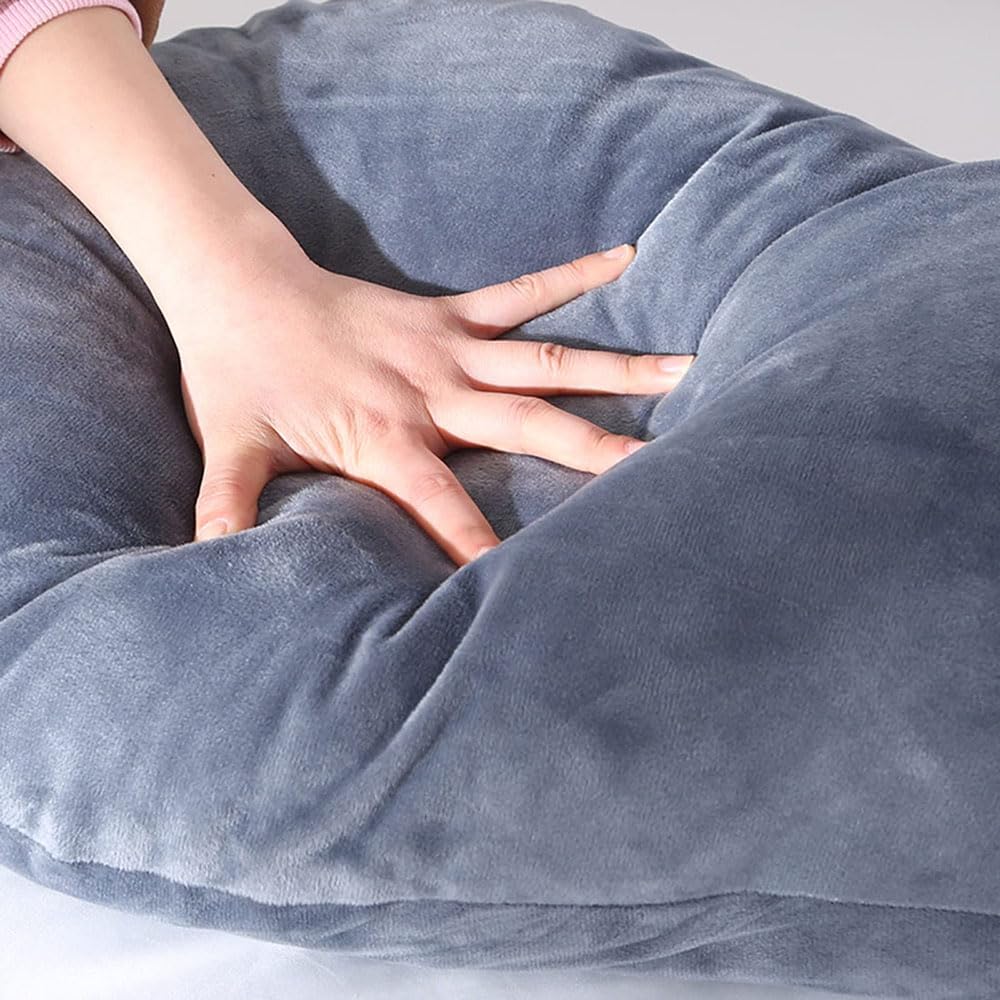 U-Shaped Maternity Pillow for Pregnancy Support - Hypoallergenic Full Body Pillow for Waist, Leg, Belly & Neck Relief (170x80cm) - Perfect for Sleeping Comfort During Pregnancy & Postpartum Recovery