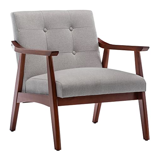 Light Gray Fabric/Espresso