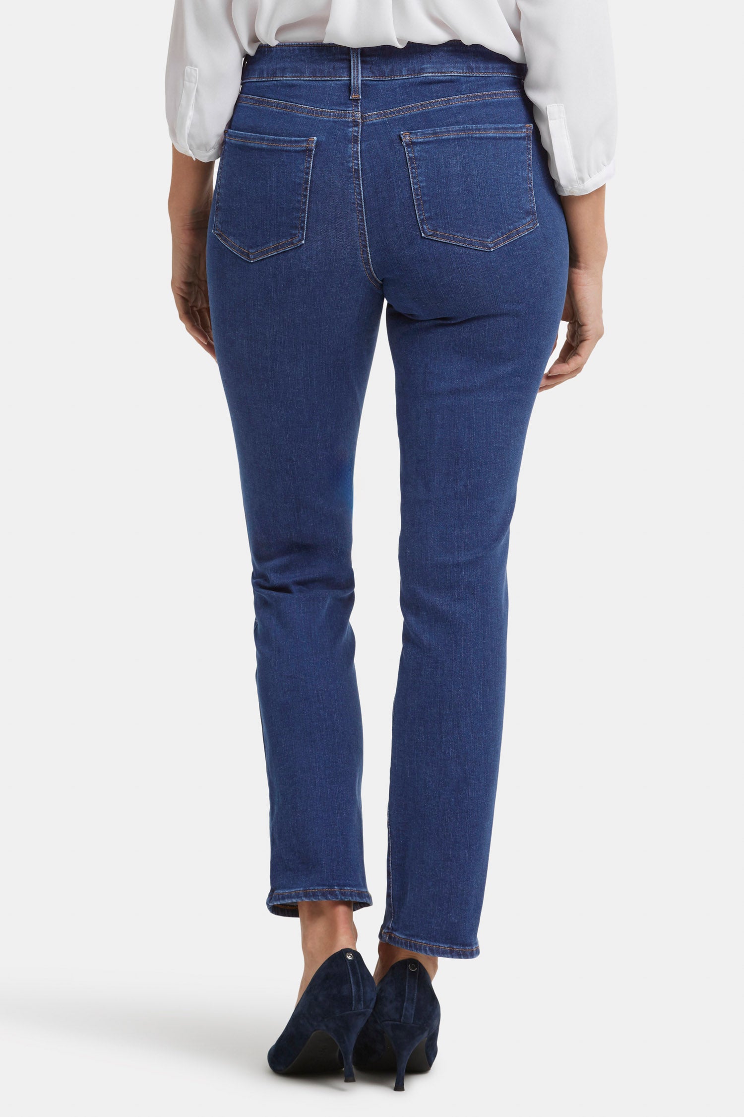 Ellison Straight Jeans for Women - High Waist Slim Fit Denim Pants - Comfortable Stretch Jeans for Casual Wear & Office Outfits