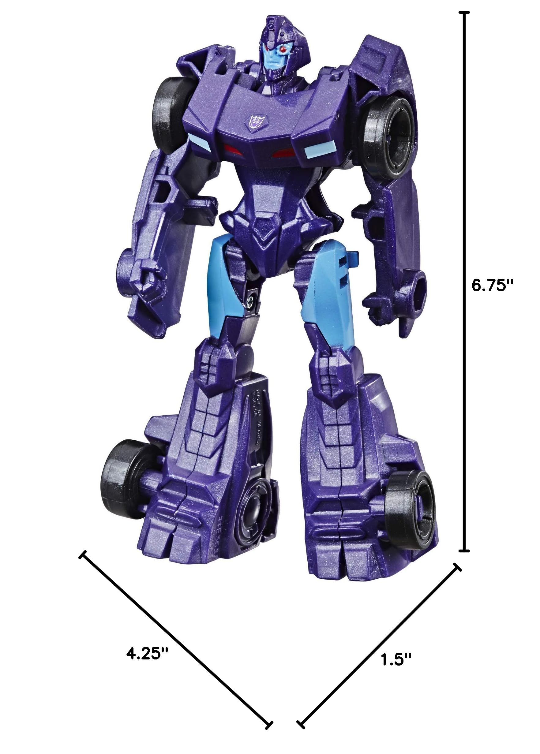 Transformers E3633 Cyberverse Action Attackers Scout Class Shadow Striker 6-Inch Collectible Action Figure Toy - Perfect for Kids, Collectors & Battle Play Scenes