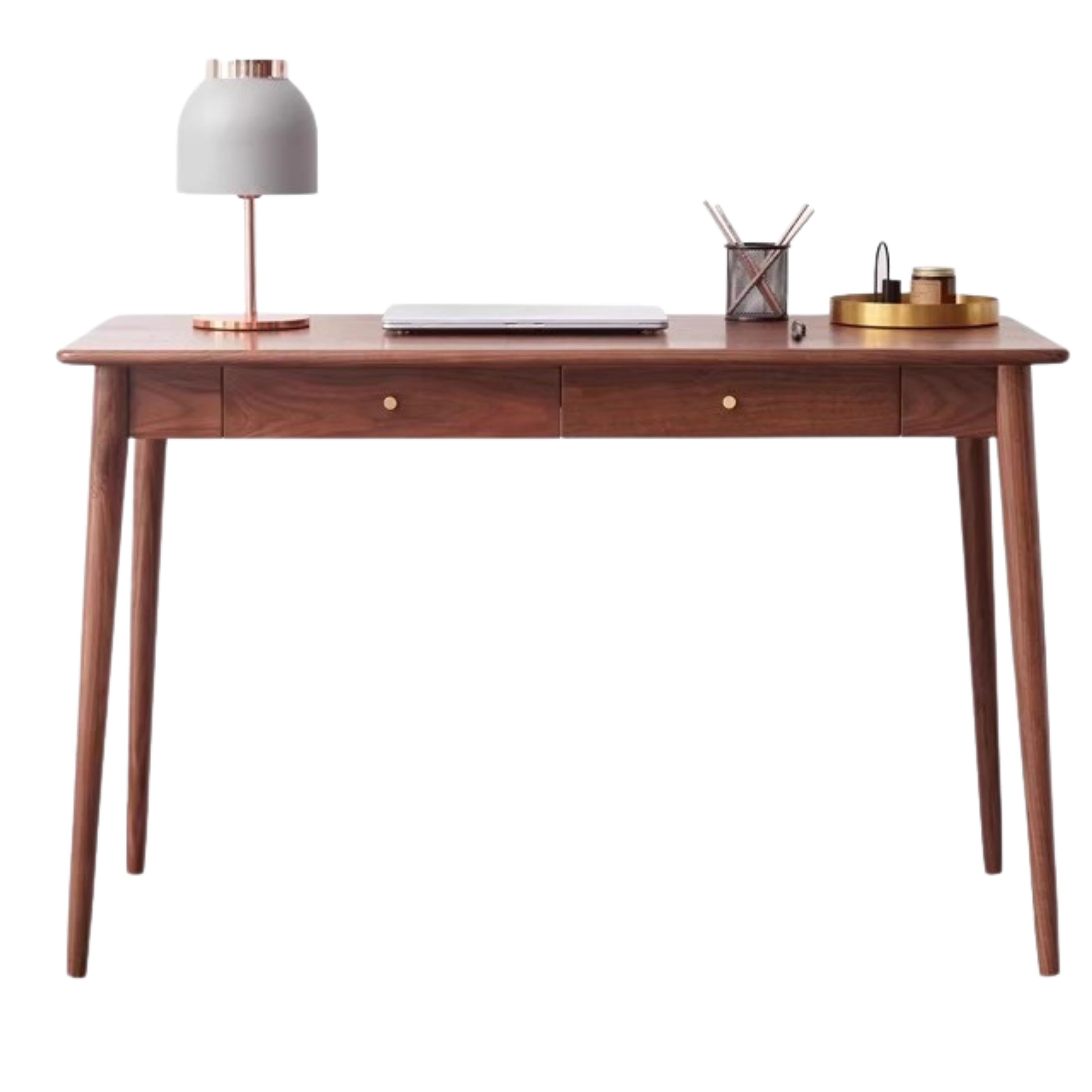 Premium Black Walnut Solid Wood Office Desk - Handcrafted Executive Workstation for Home & Business | Perfect for Remote Work, Study & Professional Workspaces
