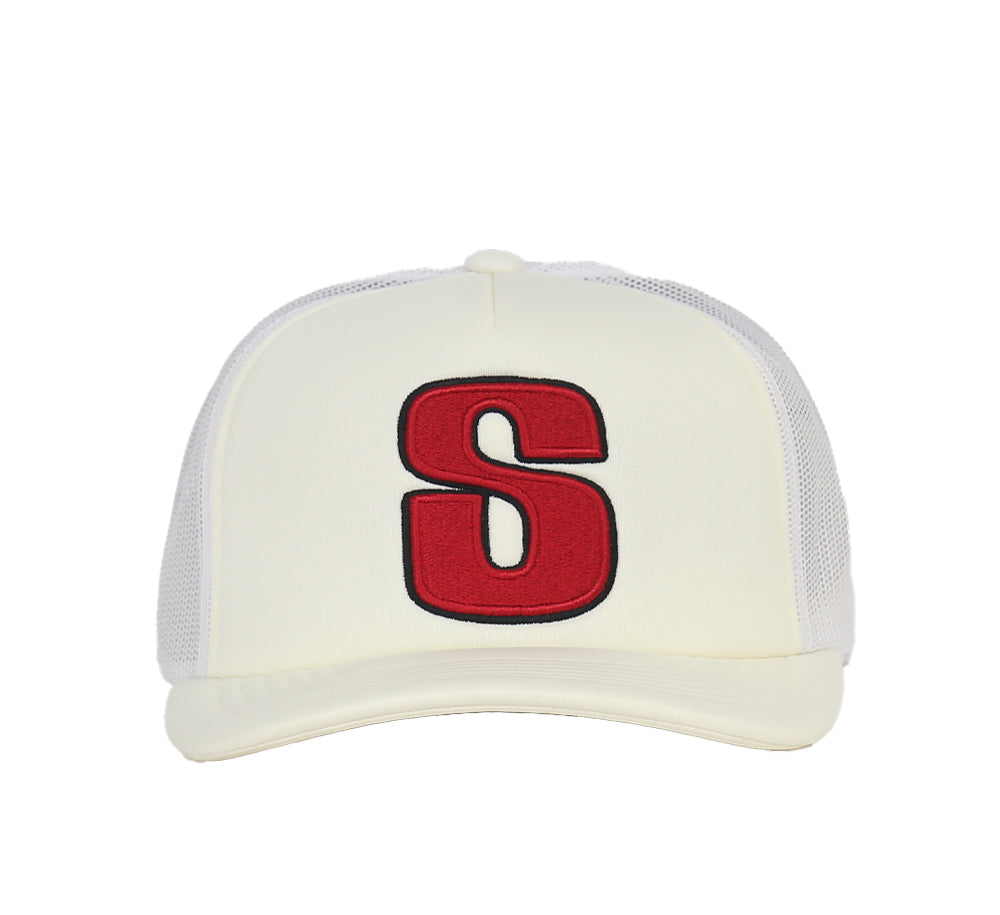 Big S Trucker Cap - Adjustable Mesh Baseball Hat for Men & Women - Perfect for Outdoor Activities, Sports, and Casual Wear