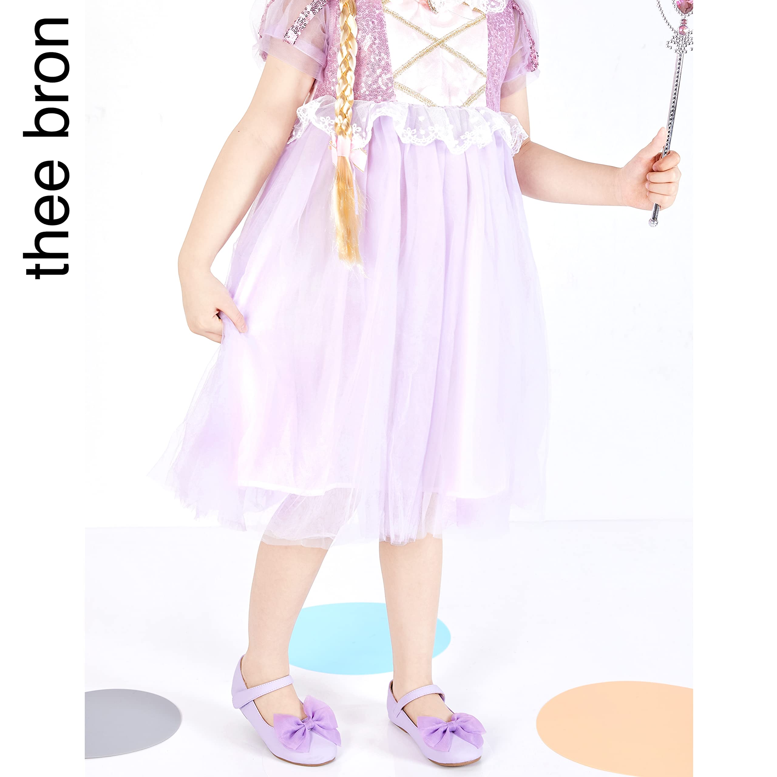 THEE BRON Toddler Girls Mary Jane Flats - Cute Ballerina Dress Shoes for Little Girls | Perfect for Weddings, Parties & Special Occasions