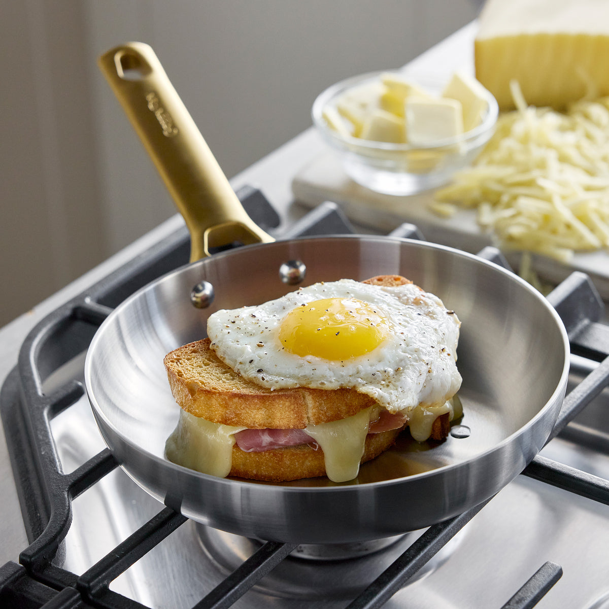 Premium 10-Piece Stainless Steel Cookware Set - Nonstick, Dishwasher Safe Pots & Pans for Professional Cooking - Perfect for Home Chefs, Restaurants & Gourmet Kitchens