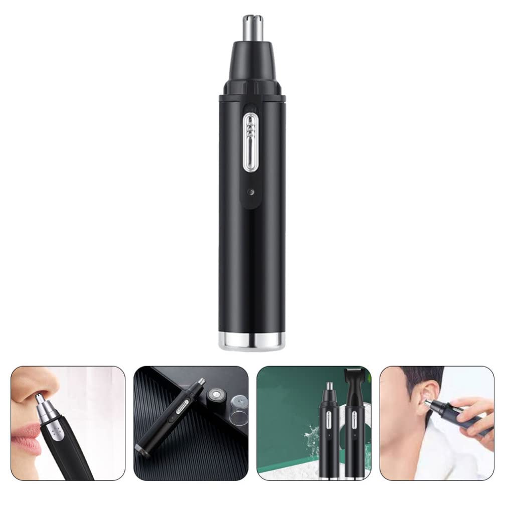 Professional Men's Grooming Kit - Nose Hair Trimmer, Mustache Trimmer, Eyebrow Trimmer & Facial Hair Remover with Oil Cleanser - Home & Travel Hair Removal Tool for Men's Grooming Routine