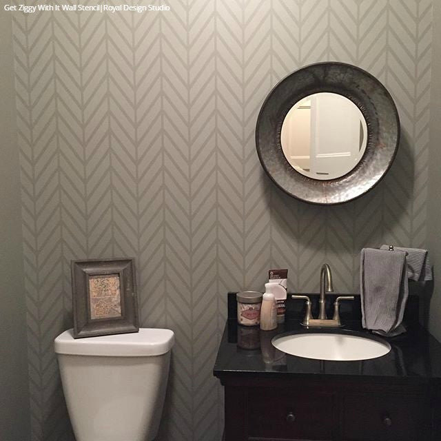 Ziggy Wall Stencil - Reusable DIY Home Decor Template for Creative Painting & Wall Art - Perfect for Bedrooms, Living Rooms & Kids' Rooms
