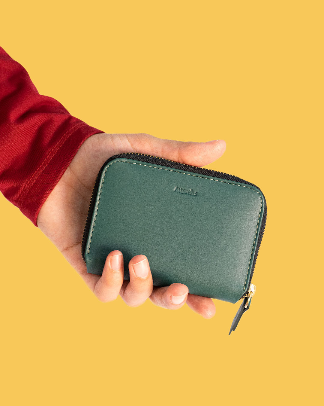 Compact Zipper Mini Wallet for Women & Men - Slim RFID Blocking Travel Wallet with Coin Pocket - Perfect for Everyday Use, Travel & Business