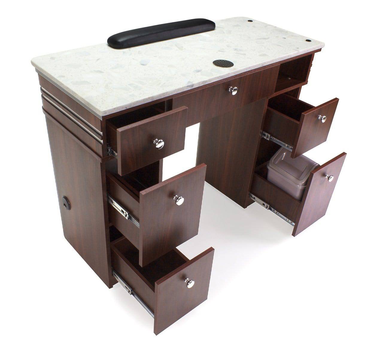 Professional AVON I Manicure Table for Nail Salon & Home Spa - Portable Nail Art Station with Adjustable Height & Storage Drawer - Perfect for Manicurists, Nail Technicians & DIY Nail Care at Home