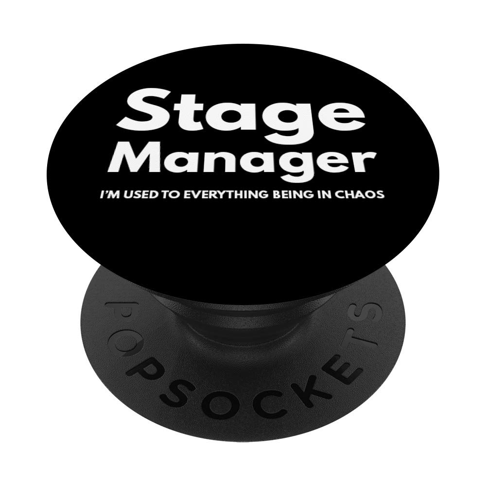 Theatre Stage Manager Gift - Custom PopSockets Phone Grip & Stand for iPhone, Android, Tablets - Perfect for Backstage Crew, Directors & Theatre Lovers