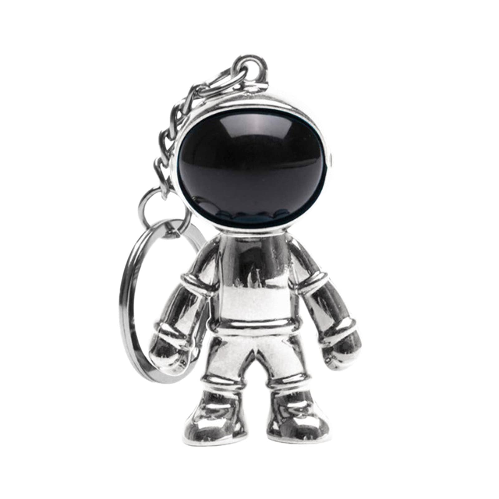 Astronaut Keychain - Kawaii Space Keyring for Men & Women | PVC Anime Charm Key Holder for Purse & Backpack | Birthday Gift Idea for Friends & Family (Silver, One Size) - Perfect for Everyday Use & Cosplay Accessories