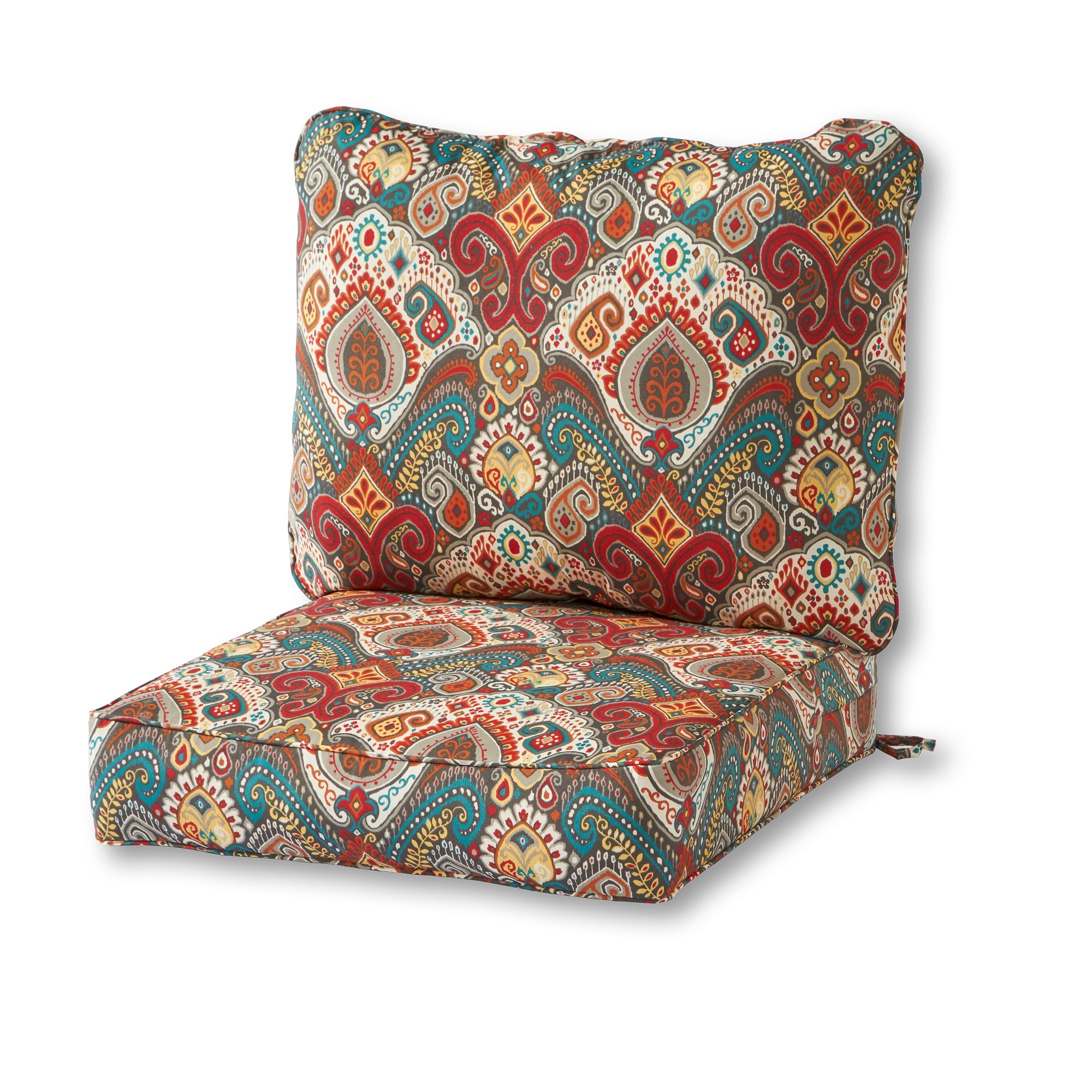 Greendale Home Fashions OC7820-ASBURYPARK Deep Seat Outdoor Lounge Chair Cushions Set - Waterproof Patio Furniture Cushions for Deck, Poolside & Backyard Relaxation