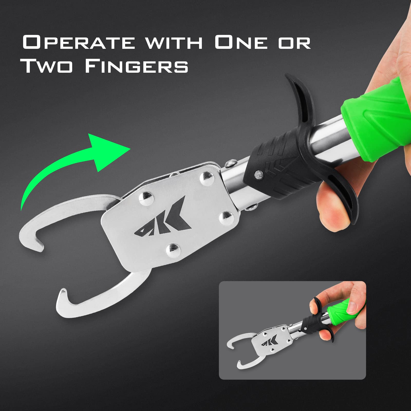 **KastKing Saltwater Fishing Pliers & Fish Lip Gripper Combo – Stainless Steel Fishing Tools with Rubber Handle, Lanyard, Line Cutter, Hook Remover & Sheath – Durable Fishing Gear for Saltwater & Freshwater – Perfect Gift for Men & Ice Fishing Enthusiasts**    *(Use Case: Ideal for anglers targeting bass, trout, or saltwater species like redfish and snapper – great for boat fishing, shore casting, and ice fishing adventures.)*