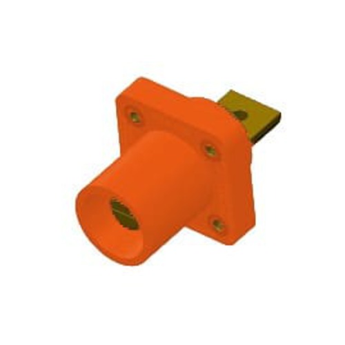 Marinco 400A 90 Degree Panel Mount Battery Cable Connector - 2/0 & 4/0 AWG - Heavy Duty Marine & RV Electrical Connection for Boats, Solar Systems, and Off-Grid Power Applications