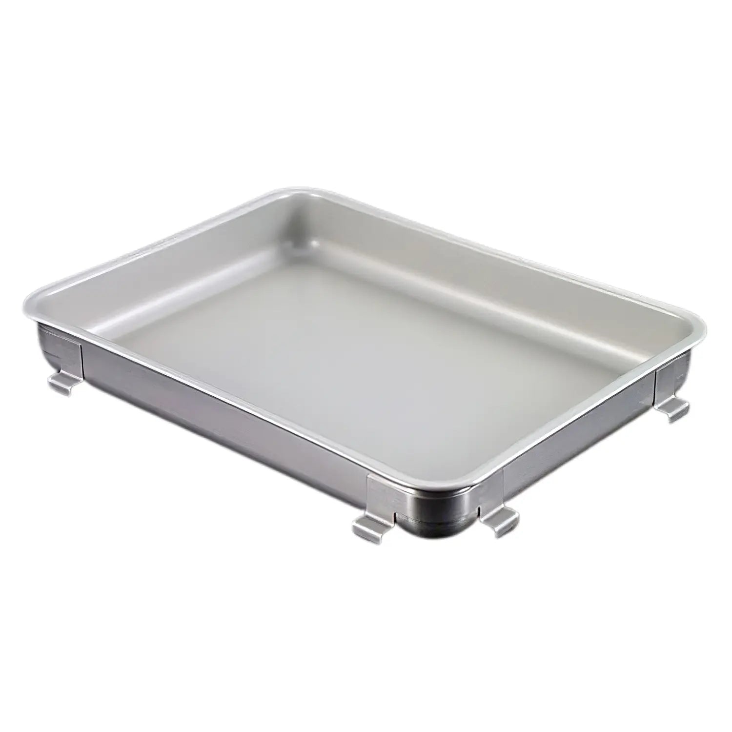 Ikeda Stainless Steel Stackable Food Storage Trays - Antibacterial Fluororesin Coated for Fresh Produce, Meal Prep & Leftovers | Perfect for Refrigerator Organization & Party Serving