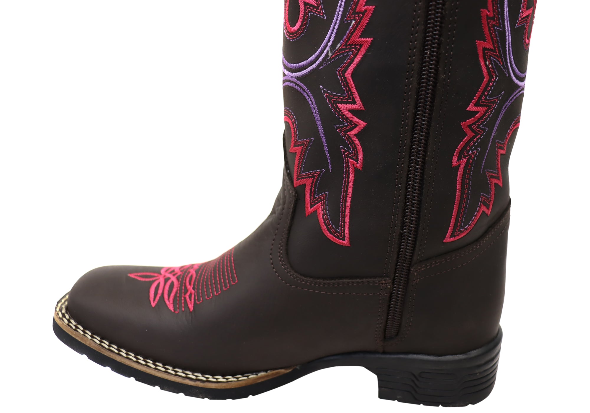 D Milton Charlotte Women's Comfortable Leather Western Cowboy Boots - Stylish Ankle Boots for Country Dancing, Rodeo & Casual Wear