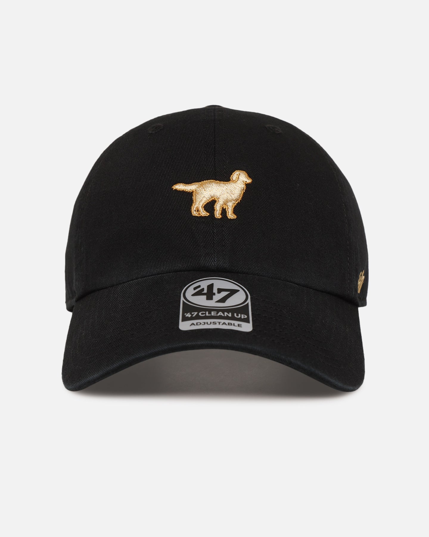 47 Brand Golden Retriever 'Dog Collection' 47 Clean Up Adjustable Strapback Hat - Black Baseball Cap for Dog Lovers, Outdoor Activities & Casual Wear