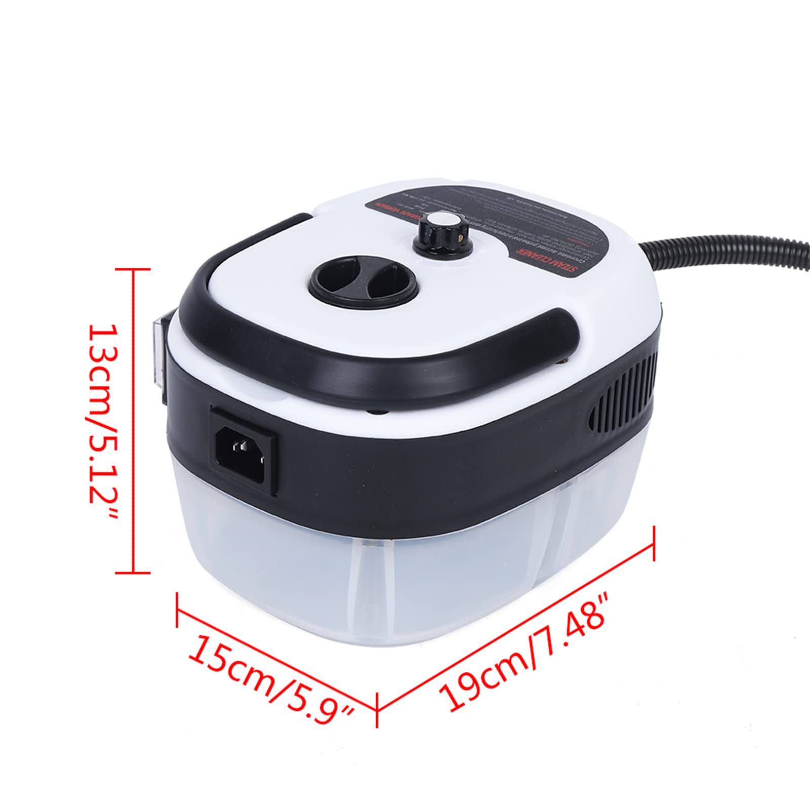 2500W Handheld Steam Cleaner for Home & Car - 110V Portable Steamer for Upholstery, Sofa, Car Seat, Range Hood & Bathroom Cleaning | Multi-Surface Steam Cleaner for Deep Cleaning & Sanitizing