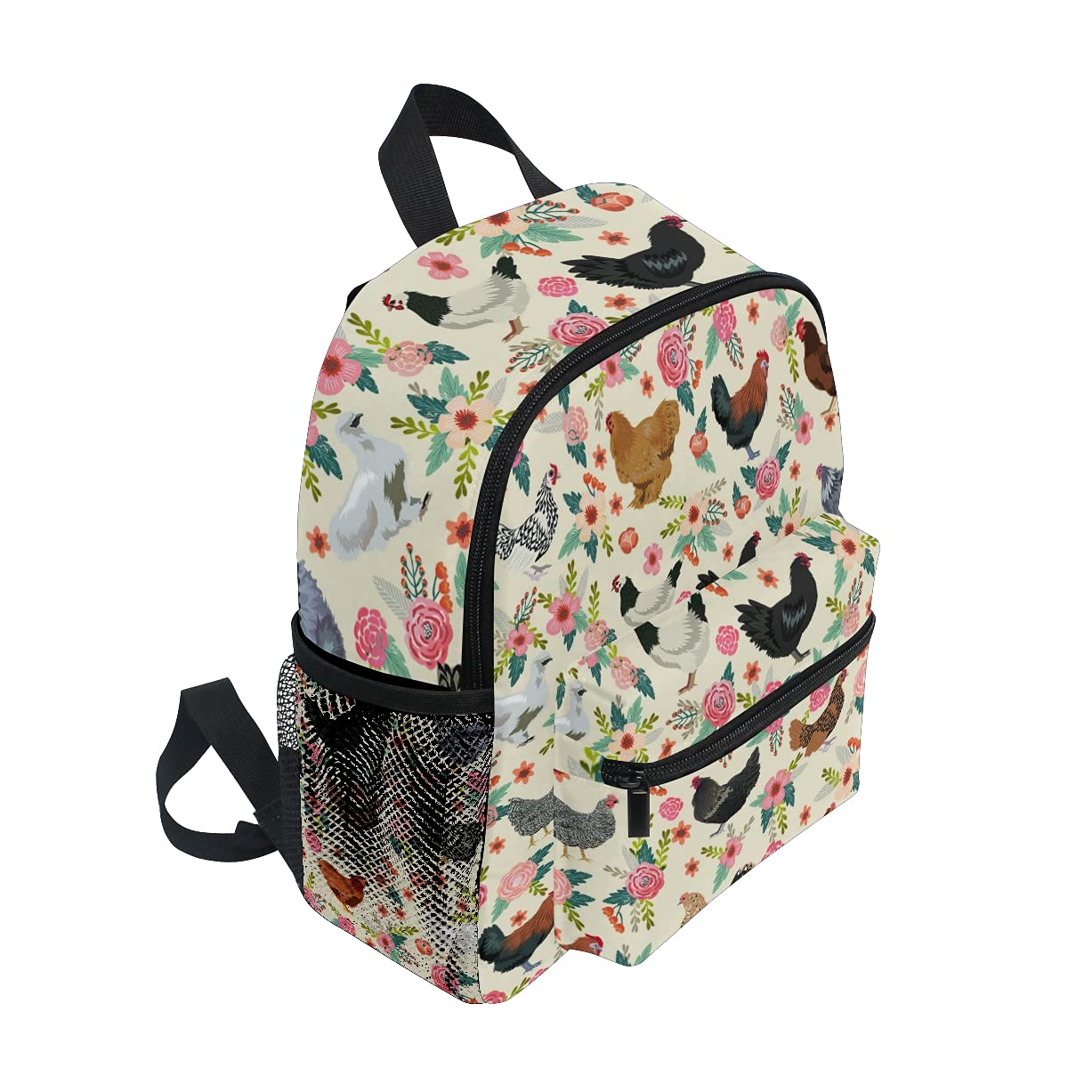 ODAWA Floral Kids Backpack for Boys & Girls - Toddler School Bag for Kindergarten, Preschool & Nursery - Lightweight Travel Backpack for Children (One Size) - Perfect for School, Daycare & Family Trips