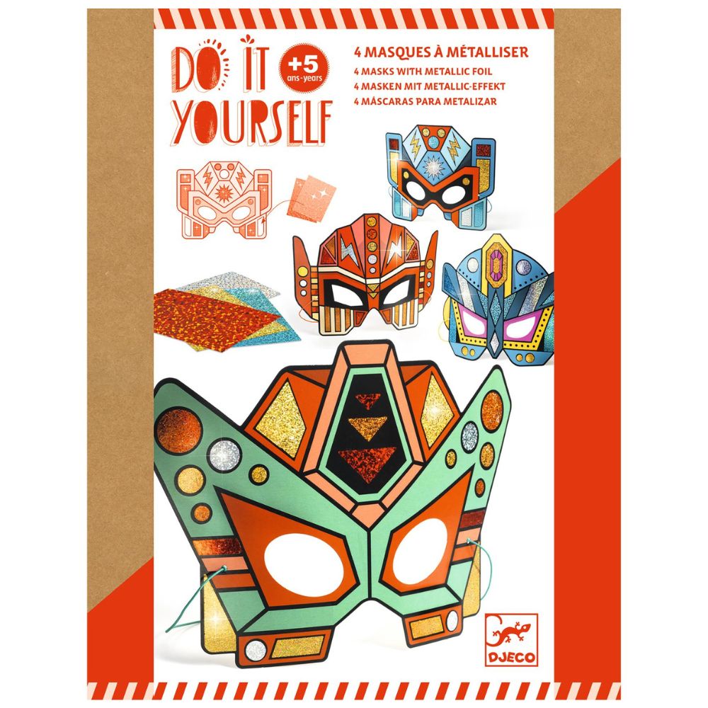 DIY Super Robot Masks Craft Kit for Kids - Creative Art Project for Parties, Halloween & Dress-Up Play