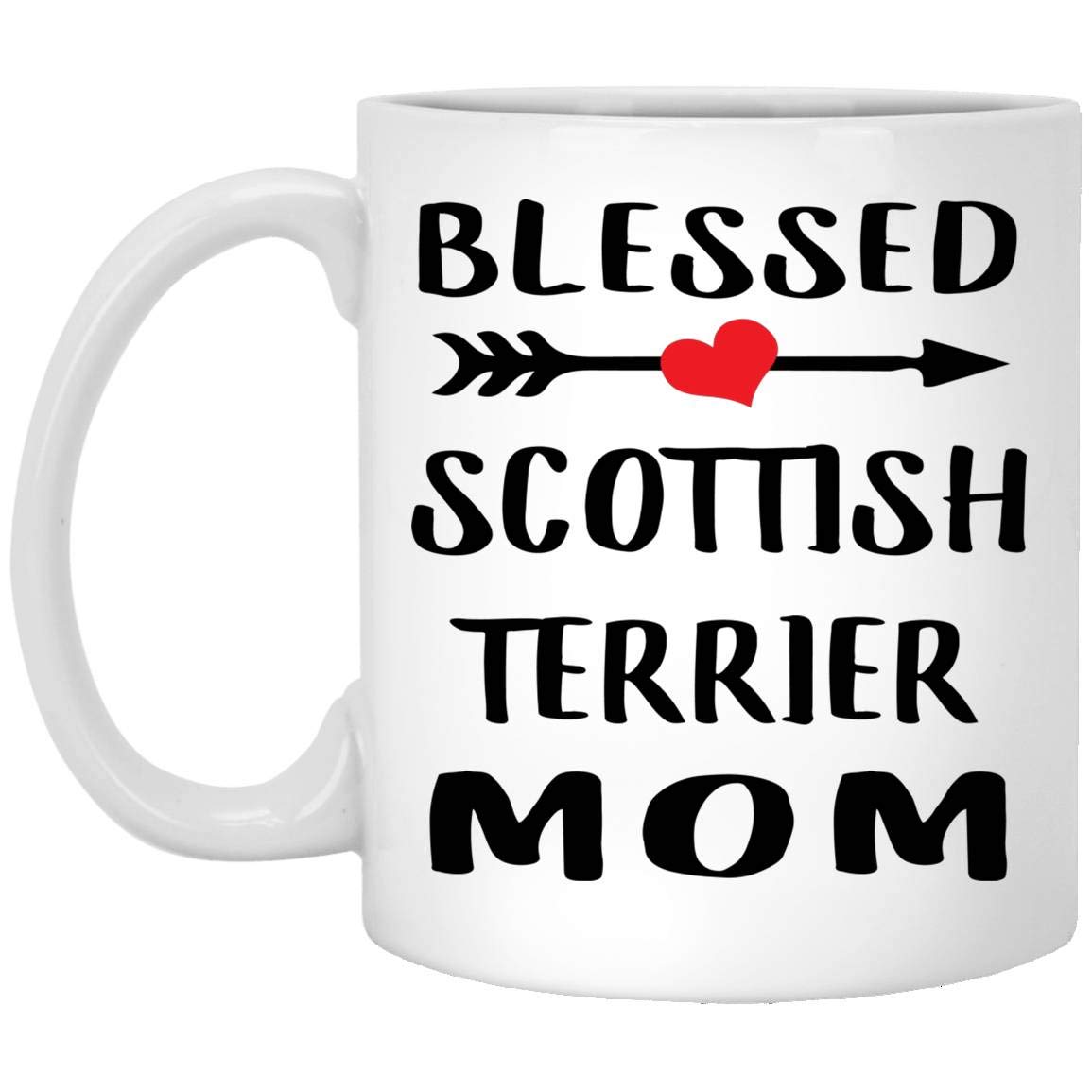Funny Scottish Terrier Mom Coffee Mug - 11 Oz White Ceramic Cup with Cute Dog Design, Perfect Christmas Gift for Women 2024 | Great for Tea, Coffee, Office Use & Dog Lover Gifts