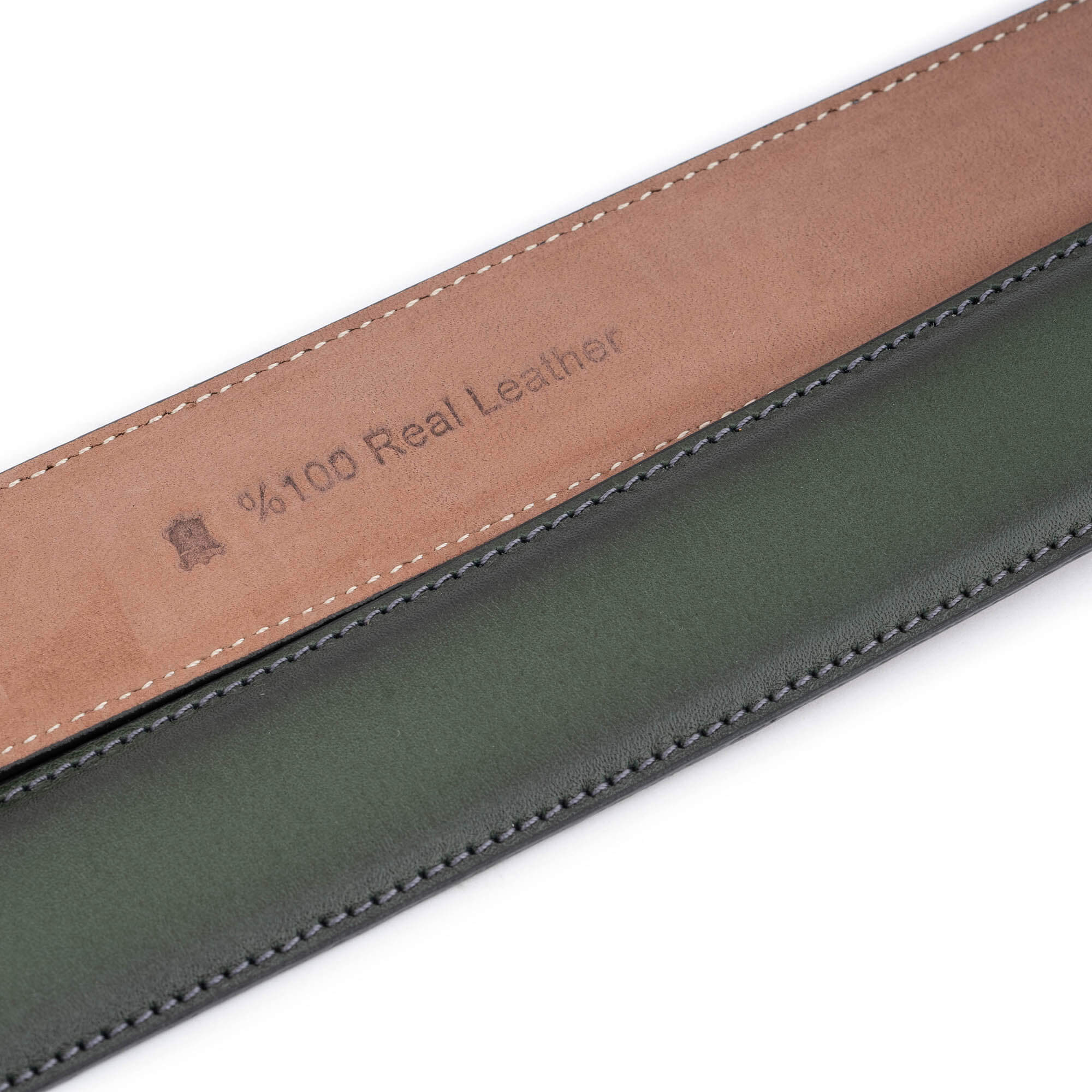 Olive Green Genuine Leather Replacement Strap for Montblanc Women's Belt | Fashion Accessory for Office, Business & Formal Occasions