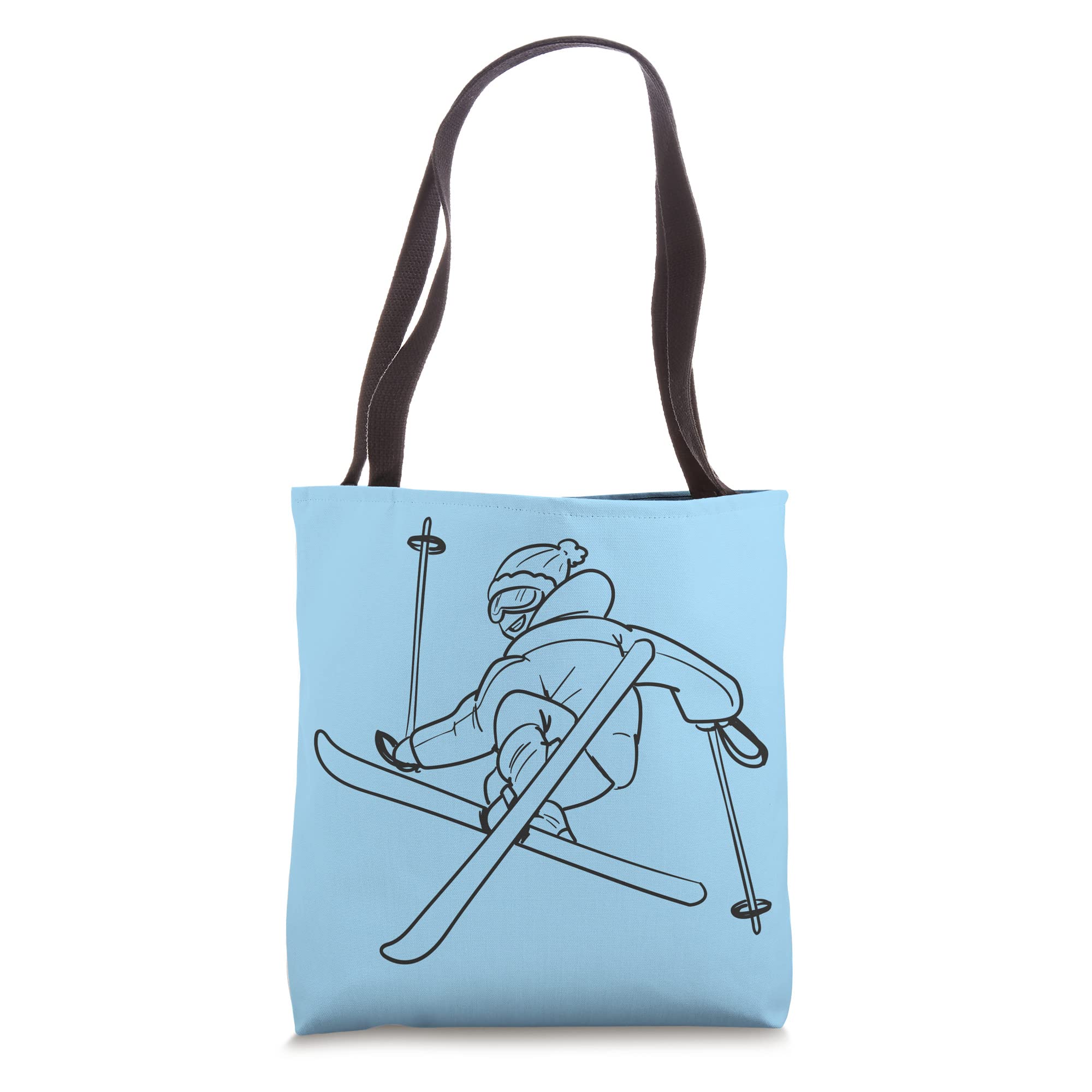 Stylish Skiers & Freestyle Tote Bag - Durable Waterproof Carryall for Snowboarding, Gym & Travel - Perfect for Sports Enthusiasts & Outdoor Adventures